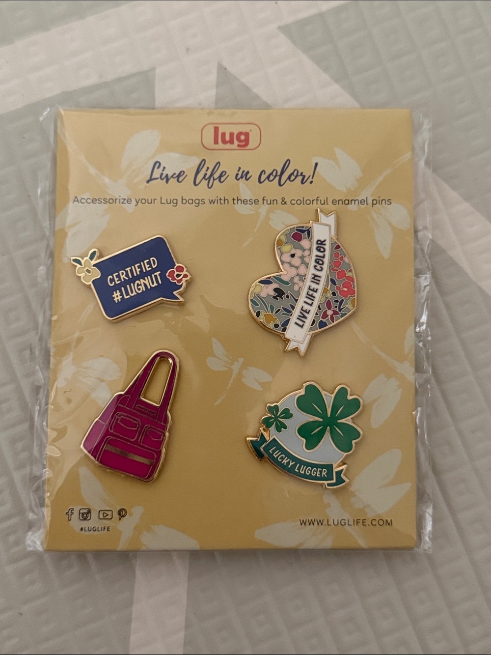 lug Kids Enamel Pin Pack — Pink, Blue, Green, Multicolor